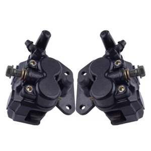 Pair Universal Motorcycle Front Brake Caliper Kit w/Master Cylinder Brake Pad nk - Picture 1 of 4