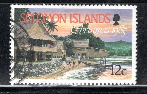 BRITISH  SOLOMON ISLANDS STAMPS USED LOT 534AR Cover