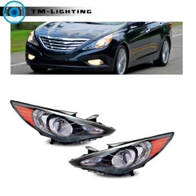 For 2012 2013 2014 Hyundai Sonata Projector Headlights Headlamps Assembly Pair - Image 1 of 4