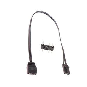 2 x (pour 4 broches rvb vers standard ARGB 3 broches 5V connecteur câble RVB 25 cm C4P2) - Photo 1/10