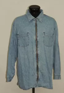 Jeans donna vintage NY anni 90 grafica classica L New York stone acid washed anni 80 zip - Foto 1 di 12