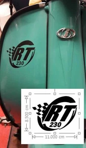 Lambretta Sticker RT230 Sticker SX GP TV LI Scooter Sticker Matt BLACK - Picture 1 of 3