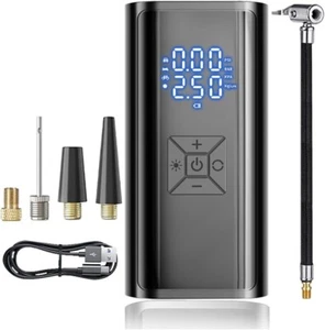 BELOMI Tire Inflator Portable Air Compressor, 150PSI&12V Rechargeable Battery El - Picture 1 of 6