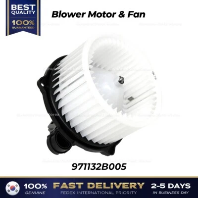 ⭐Genuino⭐ Soplador Motor y Ventilador 971132B005 para Hyundai Santa Fe Kia Sedona Sorento Foto 1 de 3