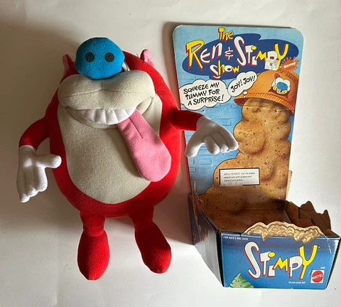 VINTAGE 10” REN AND STIMPY SHOW RUDE TOOT PLUSH TOY DOLL MATTEL 1992 Cover
