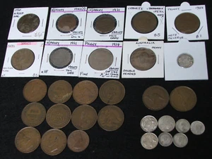Bulk Lot Australian error coins, planchet peel, altered date, offset, die flaws - Picture 1 of 10
