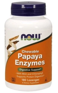 Now Foods Papaya Enzym Verdauungsenzyme 180 Lutschtabletten - Bild 1 von 1
