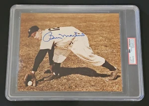 BILLY MARTIN Signed 8x10 Photo-NEW YORK YANKEES-PSA Slabbed - Picture 1 of 4