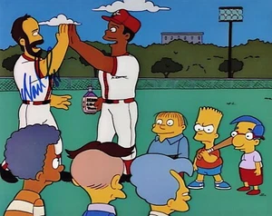Foto 8x10 autografiada firmada por Wade Boggs Homero al murciélago Los Simpson - Imagen 1 de 1