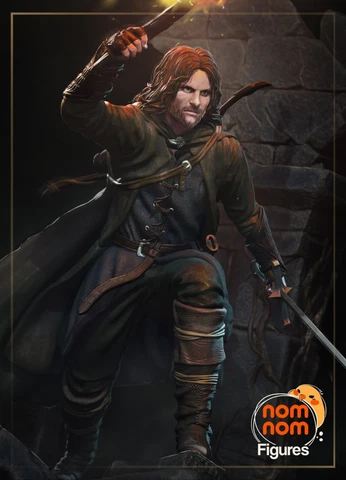 Aragorn - Lord of the Rings  LOTR 3d printed model - 3D figure - 1/6 1/10 scale Cover