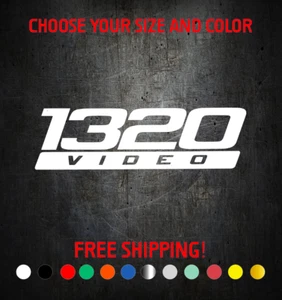 1320 VIDEO Decal Racing Performance Turbo JDM Vinyl Sticker Bumper Laptop Window - Picture 1 of 6