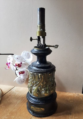 Ancienne lampe à pétrole Gauthier Bordeaux à modérateur. Période Empire. - Photo 1/4