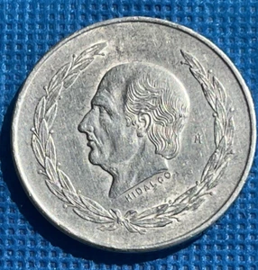 Moneda de Cinco Pesos de Plata Grande 1953 Héroe de Guerra de la Independencia de México HIDALGO Sin Clasificar - Imagen 1 de 24