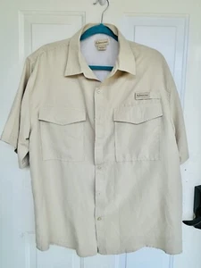 RealTree Button Up Fishing Shirt, Ivory Size Large - Picture 1 of 9