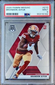🔵 2020 Panini Mosaic BRANDON AIYUK RC #210 Rookie San Francisco 49ers PSA 9 - Picture 1 of 3