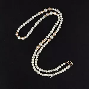 Collana di perle vintage 9 ct - Foto 1 di 24