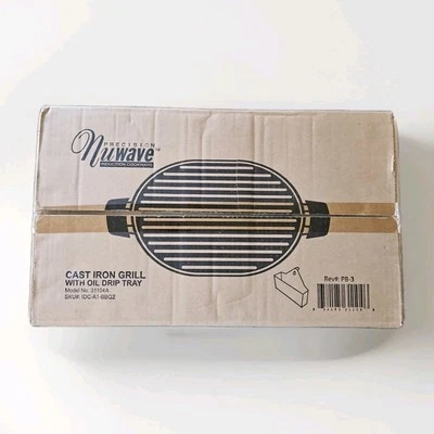 Parrilla de hierro fundido de precisión NuWave sin bandeja de goteo modelo 31104 NUEVA caja sellada Foto 1 de 3