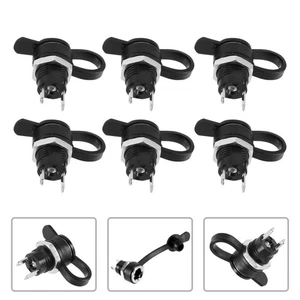  24 Pcs Power Jacks Cover Waterproof DC Adapter Panel Mount Threaded - Foto 1 di 12