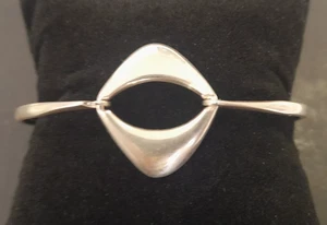 Modernist Kit Heath 925 Sterling Silver bangle Bracelet hallmarked - Picture 1 of 10