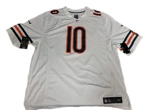 NWT MITCHELL TRUBISKY WHITE SCREEN PRINTED AUTHENTIC CHICAGO BEARS NIKE... - Picture 1 of 3