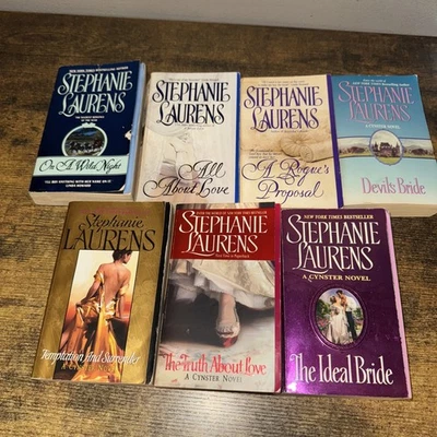 Stephanie Laurens lot of 7 different paperback books from the Cynster Series Foto 1 de 2