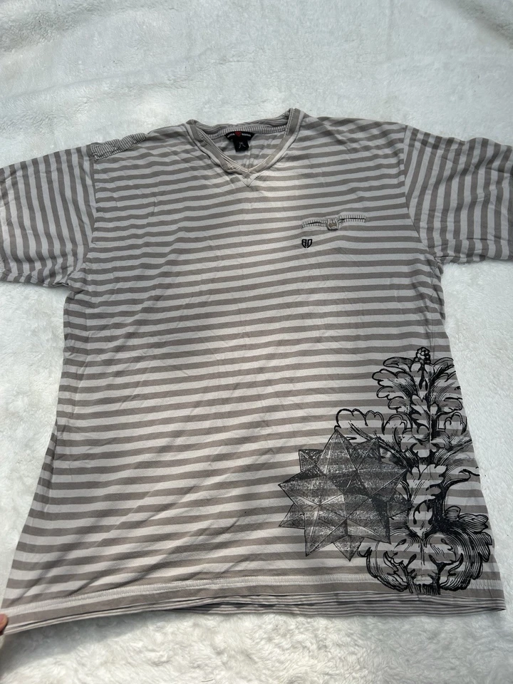 Camisa Patinadora Grunge Rayas Artful Dodger De Colección Y2K RARA Talla XL  Foto 1 de 4