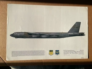 B-52 Stratofortress 2nd Bombardment Wing 8th Air Force Barksdale Squadron Prints - Picture 1 of 8