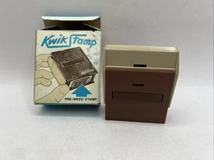 Vintage Kwik Stamp Self-Inking Office Desk Stamp Works Great - Picture 1 of 5
