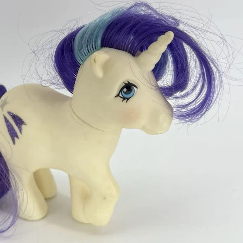 MLP G1 Glory Unicorn 1983 Hasbro Purple Blue Hair - image 1 of 4