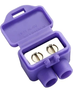 10 pack King Innovation AlumiConn 2 Port Wire Connector – Purple - Picture 1 of 6