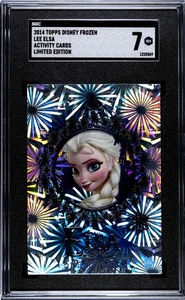 2014 Topps Disney Frozen LIMITED EDITION * rare HTF * Elsa Card graded SGC 7 NM - Picture 1 of 2