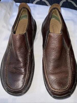 Mocasines Timberland para hombre talla 9,5 cuero marrón superior sin cordones Foto 1 de 4