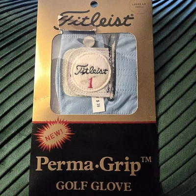 Guante de Golf Titleist Perma-Grip De Colección Damas Izquierdo Pequeño Cabretta Perla A Presión *DEFECTO* Foto 1 de 4