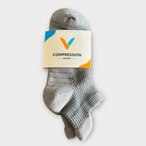 Viasox Compression Ankle Socks Gray 1 Pair Unisex Adult Medium W5-9/M6-8 NWT’S - Picture 1 of 4