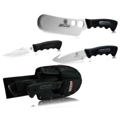 Smith & Wesson Bullseye SWCAMP Juego de 3 cuchillos de camping cuchillas de acero inoxidable Foto 1 de 2