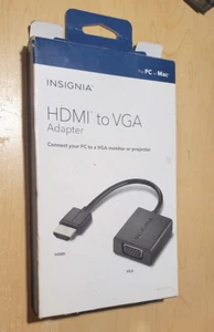 Insignia HDMI To VGA Adapter For Mac & Windows Laptops Desktops - Picture 1 of 5