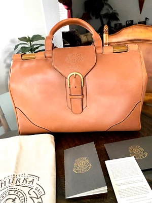 Ghurka Charlie II No. 595 Chestnut Leather Handbag NWT, Retired & SOLD OUT - Image 1 of 4