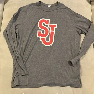AWESOME - ST JOHNS UNIVERSITY BASKETBALL - Long Sleeve Gray T Shirt - XXL - Picture 1 of 4