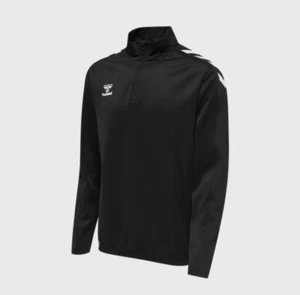Hummel Core XK Media Cremallera Poli Sudadera Negro Talla XL Nuevo Con Etiquetas PVP £45 - Imagen 1 de 5