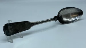 Rare Antique Reed & Barton Fiddleback Spoon 8 1/4" Silverplated c. 19th Century - Picture 1 of 9