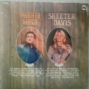 Warner Mack & Skeeter Davis Vinyl LP Record Album 1977 MINT - Picture 1 of 3
