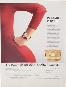 1988 Alfred Durante The Pyramid Cuff Watch Franklin Mint Print Ad - Imagen 1 de 1