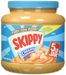Creamy Peanut Butter, 5 Lb Jar, Smooth Spread, Bulk Size - Picture 1 of 12