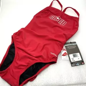 Gr. 34 Dolphin One Piece GUARD Badeanzug Damen rot Rettungsschwimmer WIE BESEHEN rissser Text - Bild 1 von 7