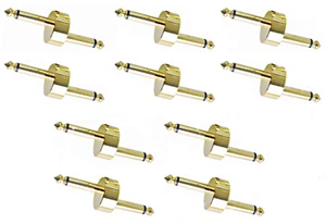 10, Procraft PC-TE036 Offset 1/4 Male TS Mono Guitar Plug Crank Adaptor Coupler - Picture 1 of 1