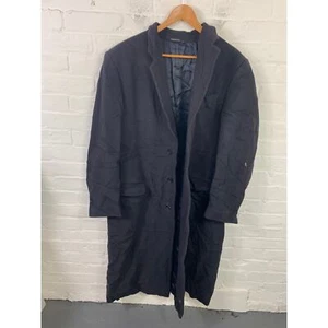 Armani Women's Mid-Length Single-Breasted Overcoat Black Size Large - Picture 1 of 4