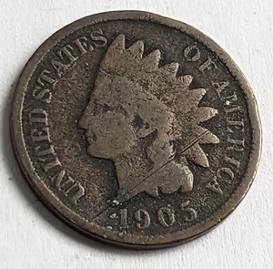 1905 testa di indiano un centesimo VG US MINT P25A - Foto 1 di 2