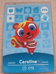 Caroline - 290 - Carta Amiibo Animal Crossing - Foto 1 di 1