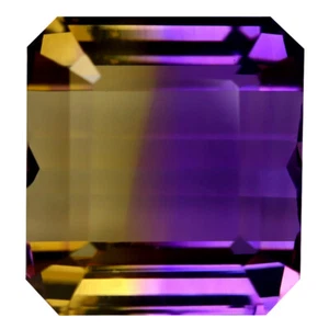 11.62 ct Charming Octagon Cut (14 x 12 mm) Brazil Purple and Yellow Ametrine - Picture 1 of 1