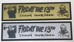 Friday the 13th Jason Voorhees Nameplate for signed photo or other item - Picture 1 of 2
